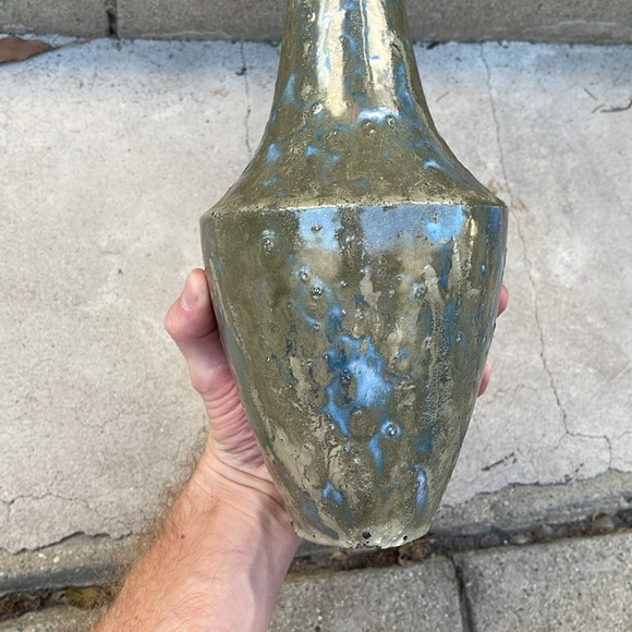 Vintage 1965 rustic glazed studio pottery vase - Picture 3 of 7